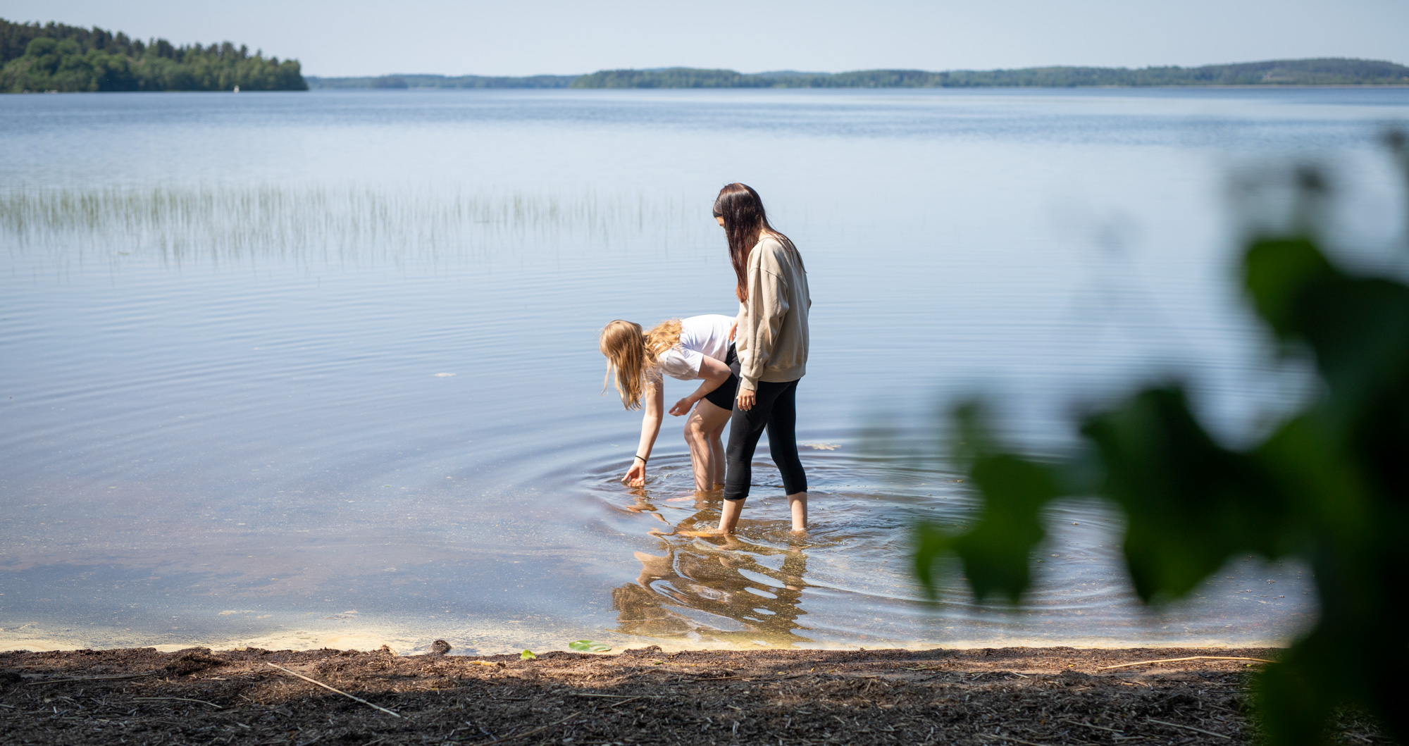 Ahvenistonjärven uimaranta translates to Ahveniston Lake Beach.